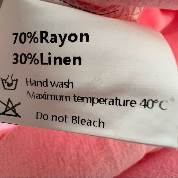 NWT Deepself Boutique Pink Button Front Linen‎ Romper/Shortie -- 2XL - Picture 12 of 12